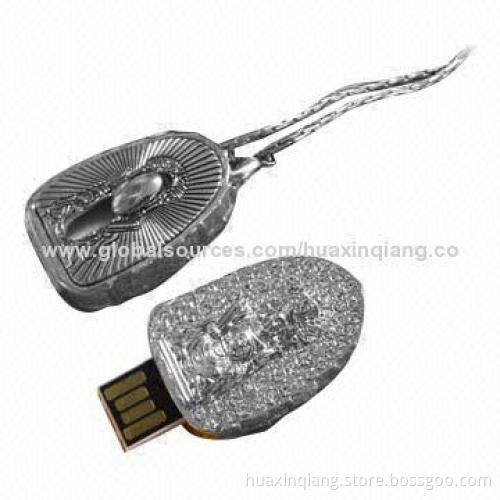 USB Flash Drive, Diamond Style, USB 2.0/3.0, 5-year Warranty